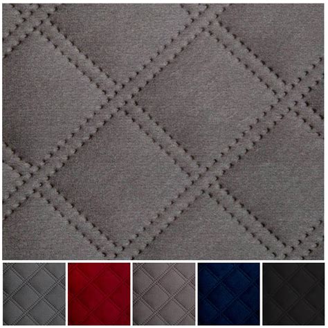 Stitch Embossed Diamond Quilted Velvet Vehicle Upholstery Fabric car velour | eBay