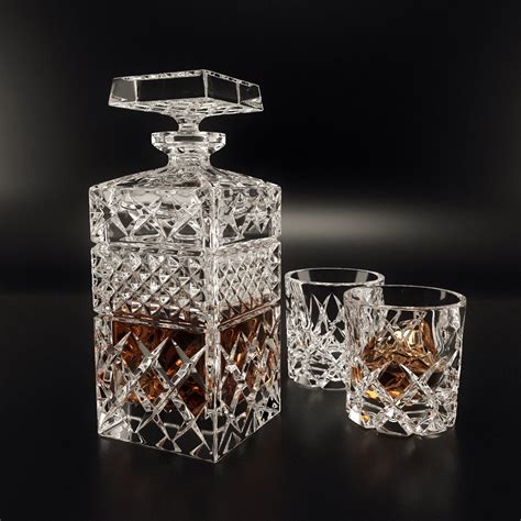 Bohemia Crystal Decanter Set 3D model | CGTrader