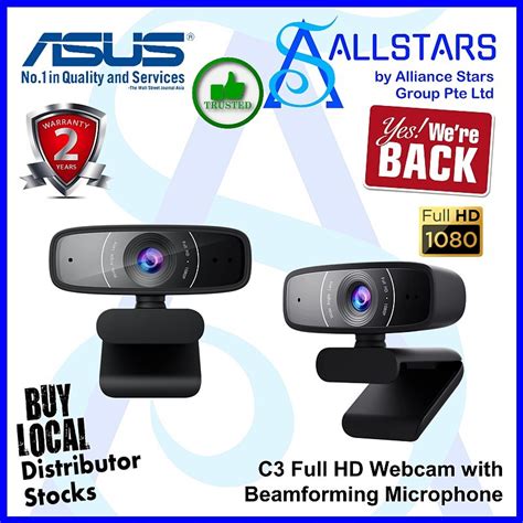 ALLSTARS - ESHOP | ASUS Webcam C3 Full HD Webcam With Beamforming Microphone (Warranty 2years ...