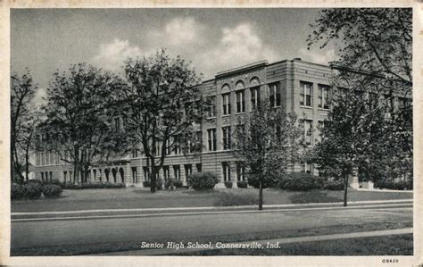 Senior High School Connersville, IN Postcard