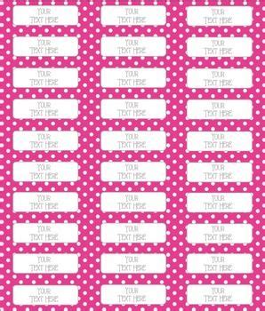 Polka Dot and Stripes Editable Labels THREE SIZES! (Avery 8160, 8163, 15264)) | Editable labels ...