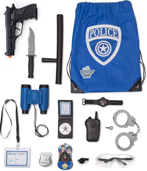 Amazon.com: Police Role Play Kit - 15 Piece - Cop Toy Set - Gun Badge ...