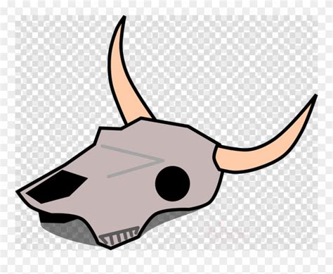 Cartoon Desert Skull Png Clipart Texas Longhorn English - Dead Animals ...