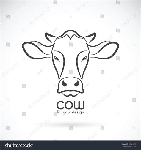 Vector Image Cow Head Design On Stock Vector (Royalty Free) 512015677 ...