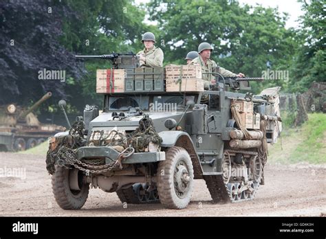 M5A1 American Half Track at Tankfest 2016 Stock Photo - Alamy