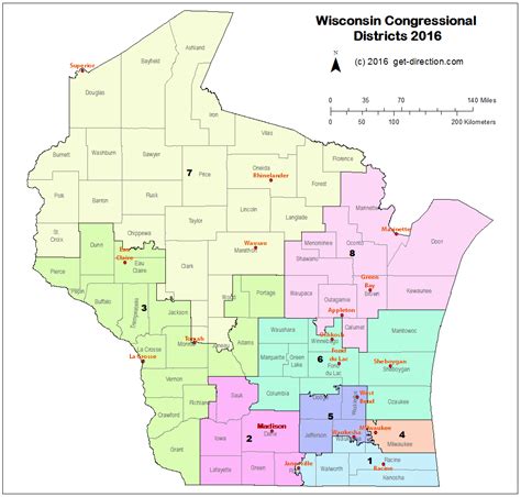 Wi Congressional Districts Map