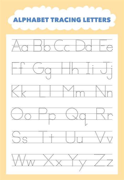 Traceable Letter Worksheets - LetterWorksheet.net