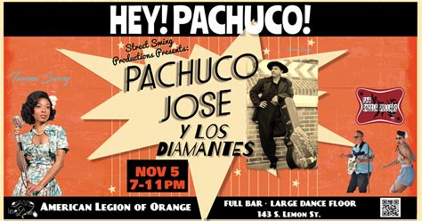 Hey Pachuco! Pachuco Jose y Los Diamantes with special guest appearance from Chicago, Miss Tammi ...