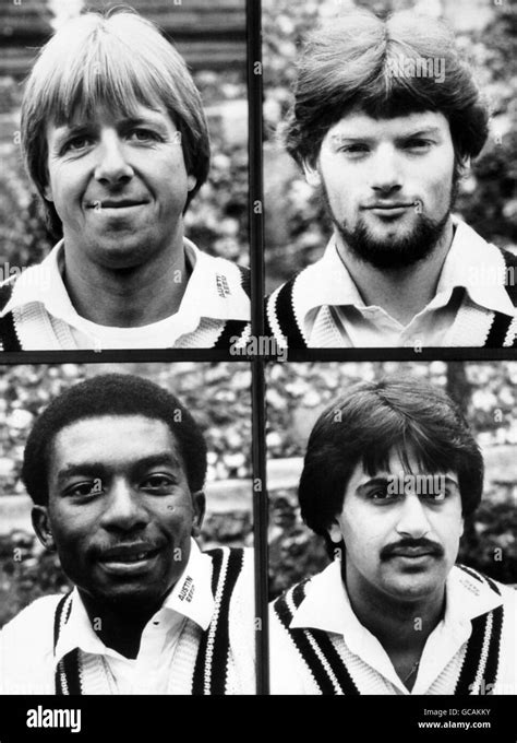 Cricket - Middlesex County Cricket Club - Portraits - 1983 Stock Photo ...