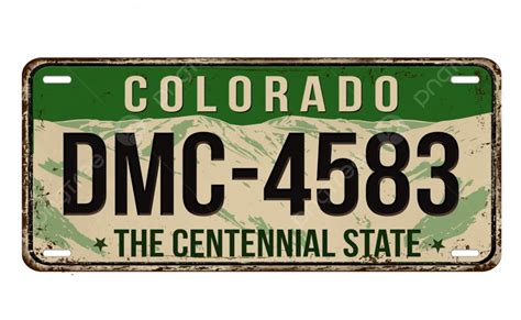 Colorado License Plate PNG, Vector, PSD, and Clipart With Transparent ...