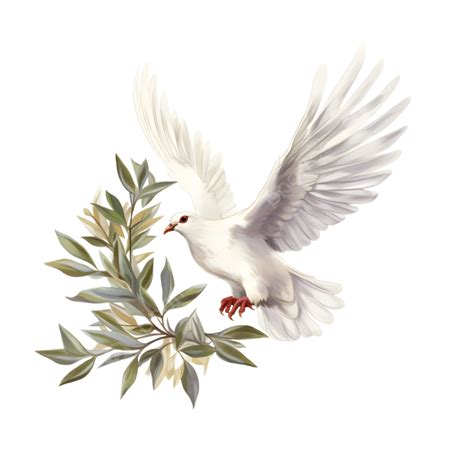 Dove Olive Branch Peace Illustration, White Dove, Olive Branch, Pigeon ...