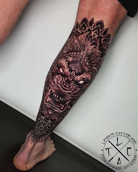 Calf Tattoos For Men