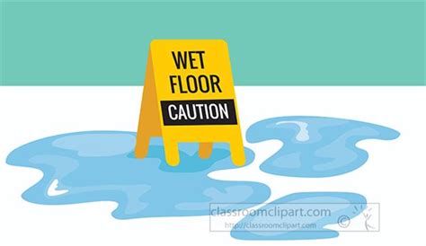 Safety Clipart - caution-safety-sign-wet-floor-clipart - Classroom Clipart