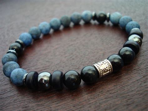 Men's Kundalini Shakti Blue Tiger Eye Mala Bracelet | Blue tigers eye, Mala bracelet, Buddhist ...