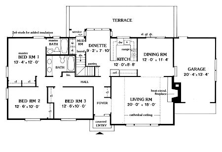 BLAIR 3878 - 3 Bedrooms and 2.5 Baths | The House Designers