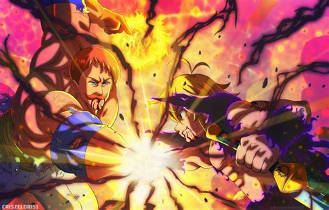 Escanor vs Meliodas Fan Art by CrisZeldris1 on DeviantArt | Anime ...