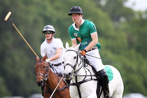 Prince Harry plays polo after meeting baby Princess Charlotte