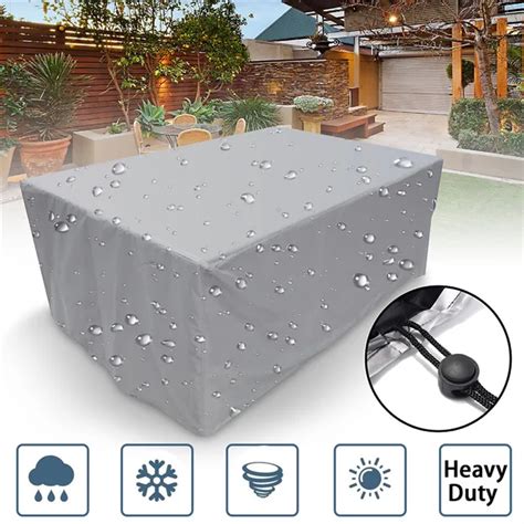 7 Sizes Outdoor Cover Waterproof Furniture cover Sofa Chair Table Cover ...