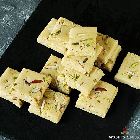 Milk Powder Burfi (Barfi Recipe) - Swasthi's Recipes