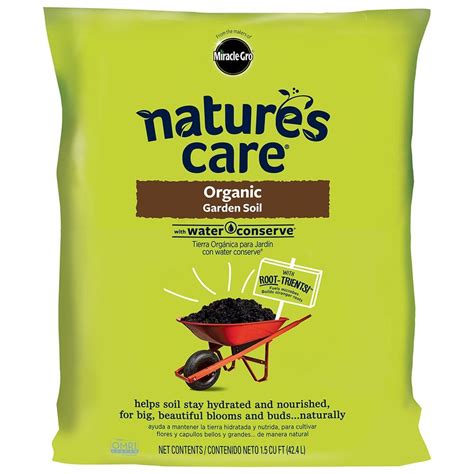 Miracle-Gro Nature's Care 1.5 cu. ft. Organic Garden Soil-71959630 - The Home Depot