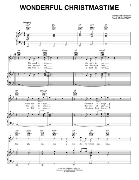 Wonderful Christmastime | Sheet Music Direct