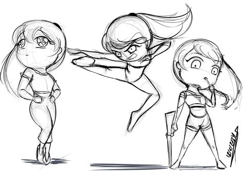 Chibi different poses | Chibi, Character illustration, Character poses