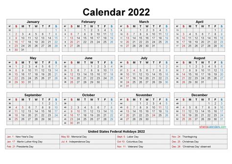 2022 Printable Calendar | Free Printable Calendar Monthly