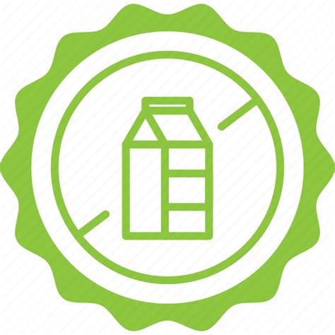 Dairy free, label, no milk, lactose free, tag icon - Download on Iconfinder