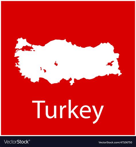 Turkey map icon background Royalty Free Vector Image