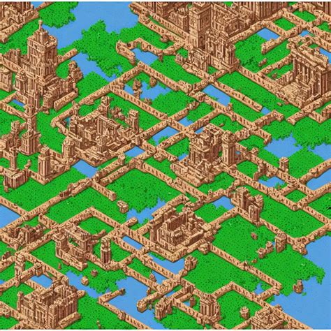 isometric pixel art roman empire | Stable Diffusion