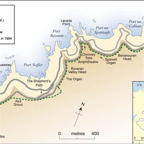 Location map of the Giant's Causeway and Causeway Coast World Heritage... | Download Scientific ...