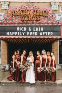 Fountain Square Theatre Wedding with Erin and Nick