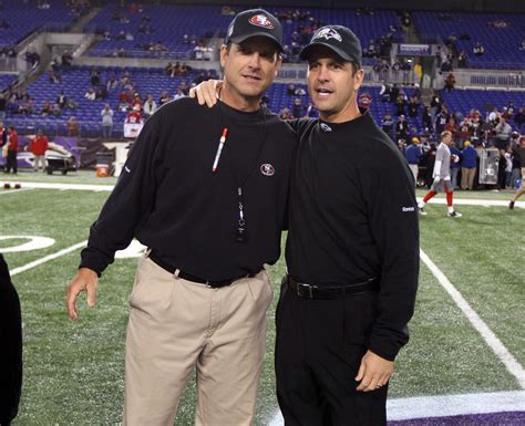 What the Harbaugh brothers do and don't tell each other