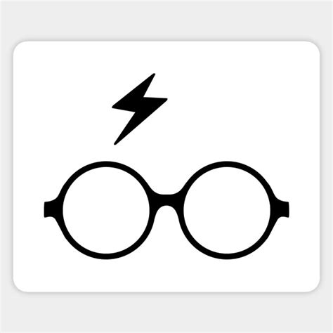 Harry Potter glasses and scar - Harry Potter - Sticker | TeePublic