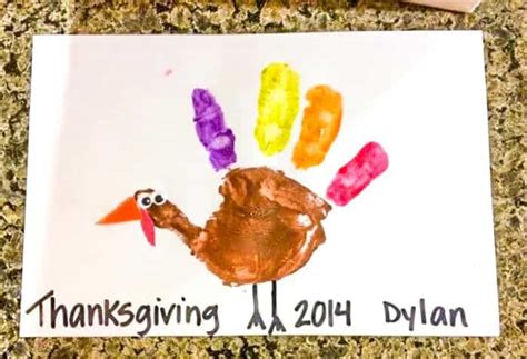 Super Cute Turkey Handprints Craft - Made with HAPPY