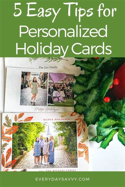 Personalized Holiday Cards And Holiday Tips - Everyday Savvy