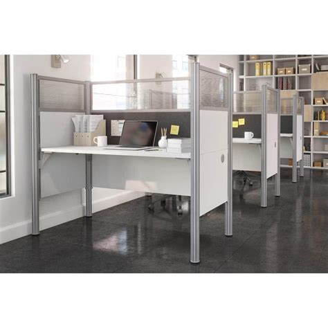 Pro-Biz Single Office Cubicle - Available in 3 Colours and 2 Heights - White / Low | Privacy ...