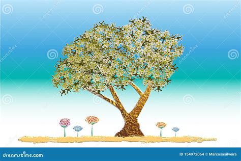 Tree of Life in the Garden of Eden Stock Vector - Illustration of eden, life: 154972064