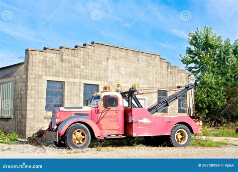 Old Tow Truck stock photo. Image of america, aged, retro - 26738954