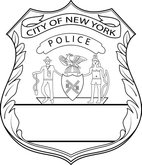 ArtStation - CITY OF NEW YORK POLICE BADGE VECTOR SVG EPS DXF PNG JPG ...