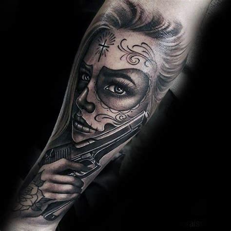 50 La Catrina Tattoo Designs For Men - Mexican Ink Ideas