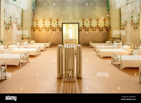 Interior of Hospital de Sant Pau in Barcelona, Spain Stock Photo - Alamy