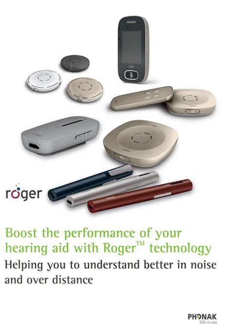 Phonak Roger State of the Art Wireless Microphones Boost Hearing Aids