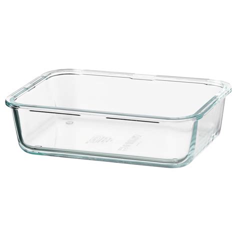 IKEA 365+ food container, rectangular/glass, 1.0 l (34 oz) - IKEA