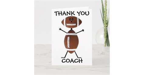 Thank You Football Coach | Zazzle