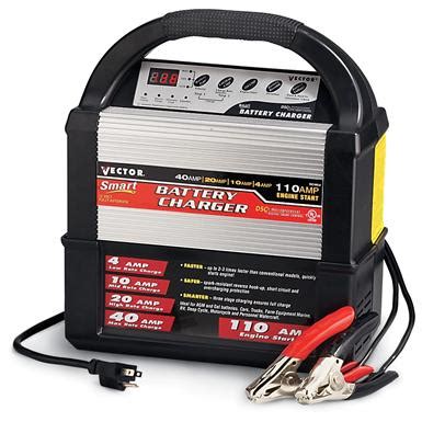 Vector® 12 - volt Smart Battery Charger - 129267, Chargers & Jump Starters at Sportsman's Guide