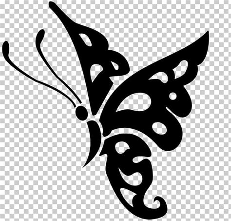 Black And White Clipart Of Butterflies