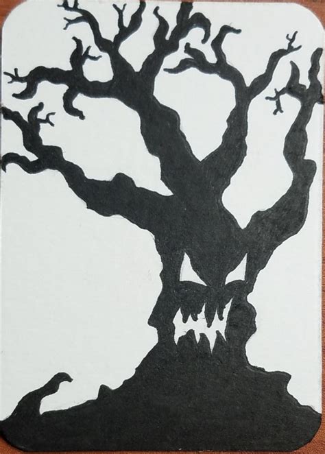 200以上 halloween spooky tree silhouette 267671-Halloween scary tree silhouette