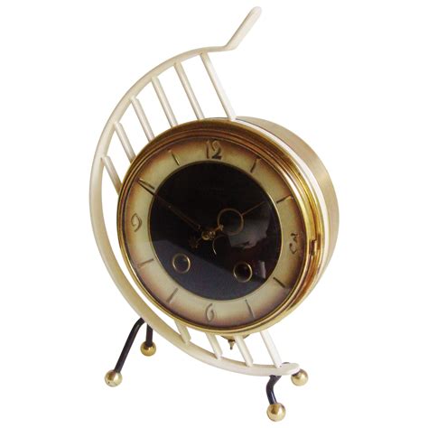 Wooden Pendulum Clock, Oak and Brass For Sale at 1stDibs