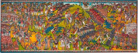 'Battle of Adwa', 1970 painting by Ethiopian artist Solomon Belachew ...